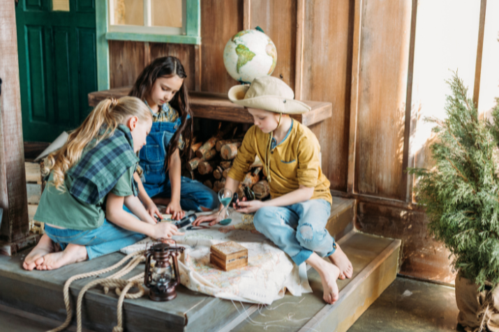 Kids group participating in Malta Quest adventure