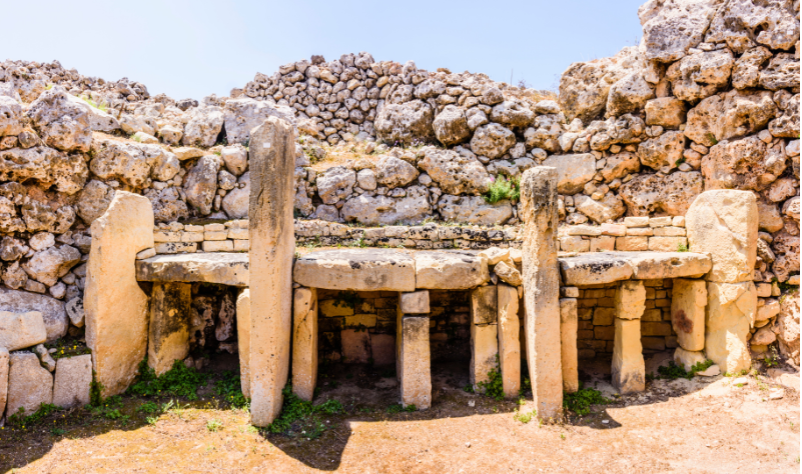 Maltese temple ruins, a Malta Quest site