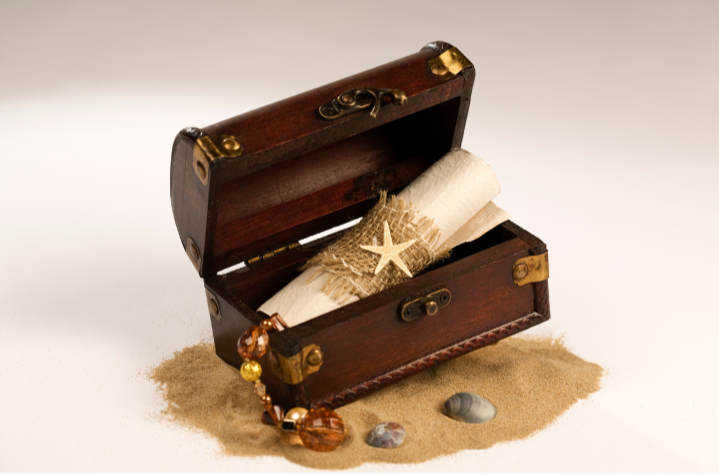 Treasure chest with map in Malta Quest
