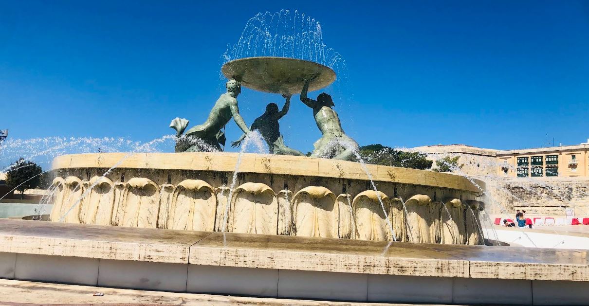 Triton Fountain, a Malta Quest landmark